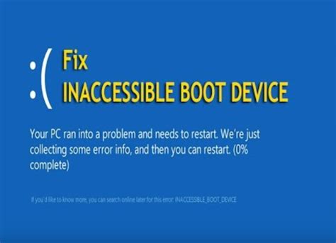 in accessable boot drive after boot drive clone|inaccessible boot device after clone.